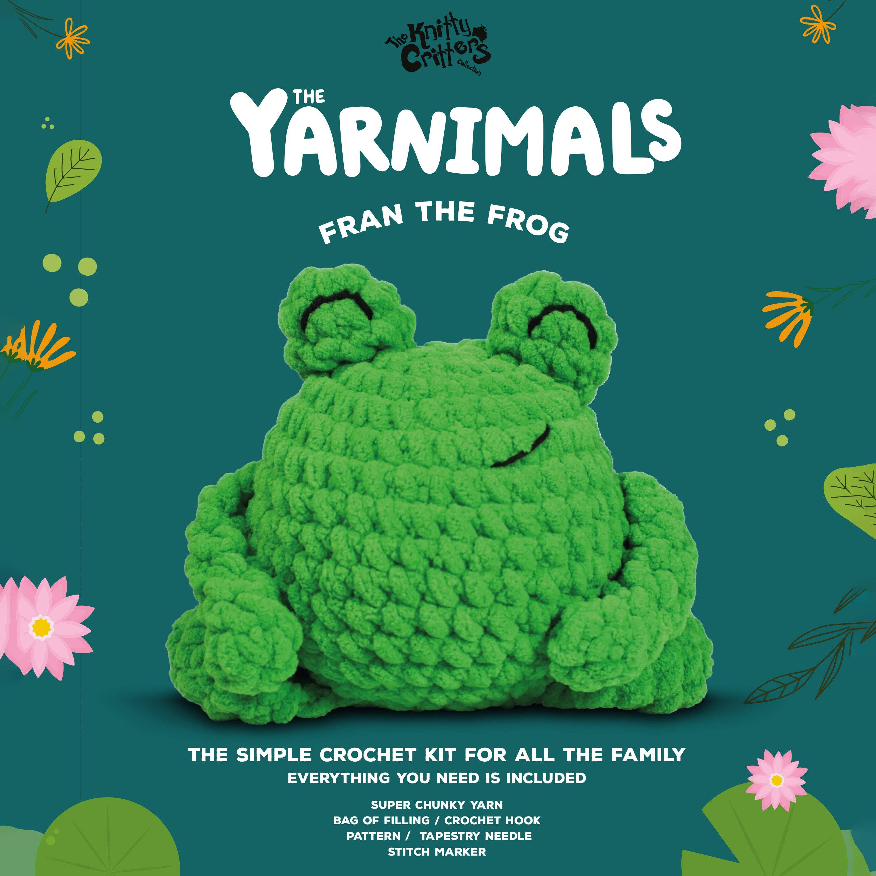 Yarnimals II Crochet Kit - Fran The Frog