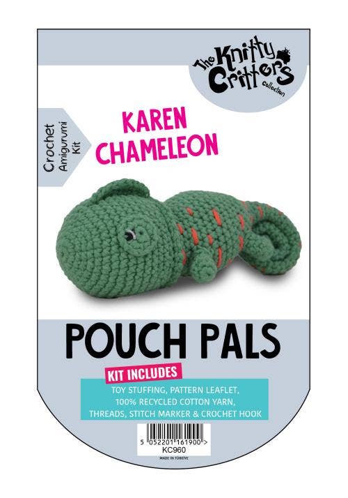 Knitty Critters - Pouch Pals - Karen Chameleon